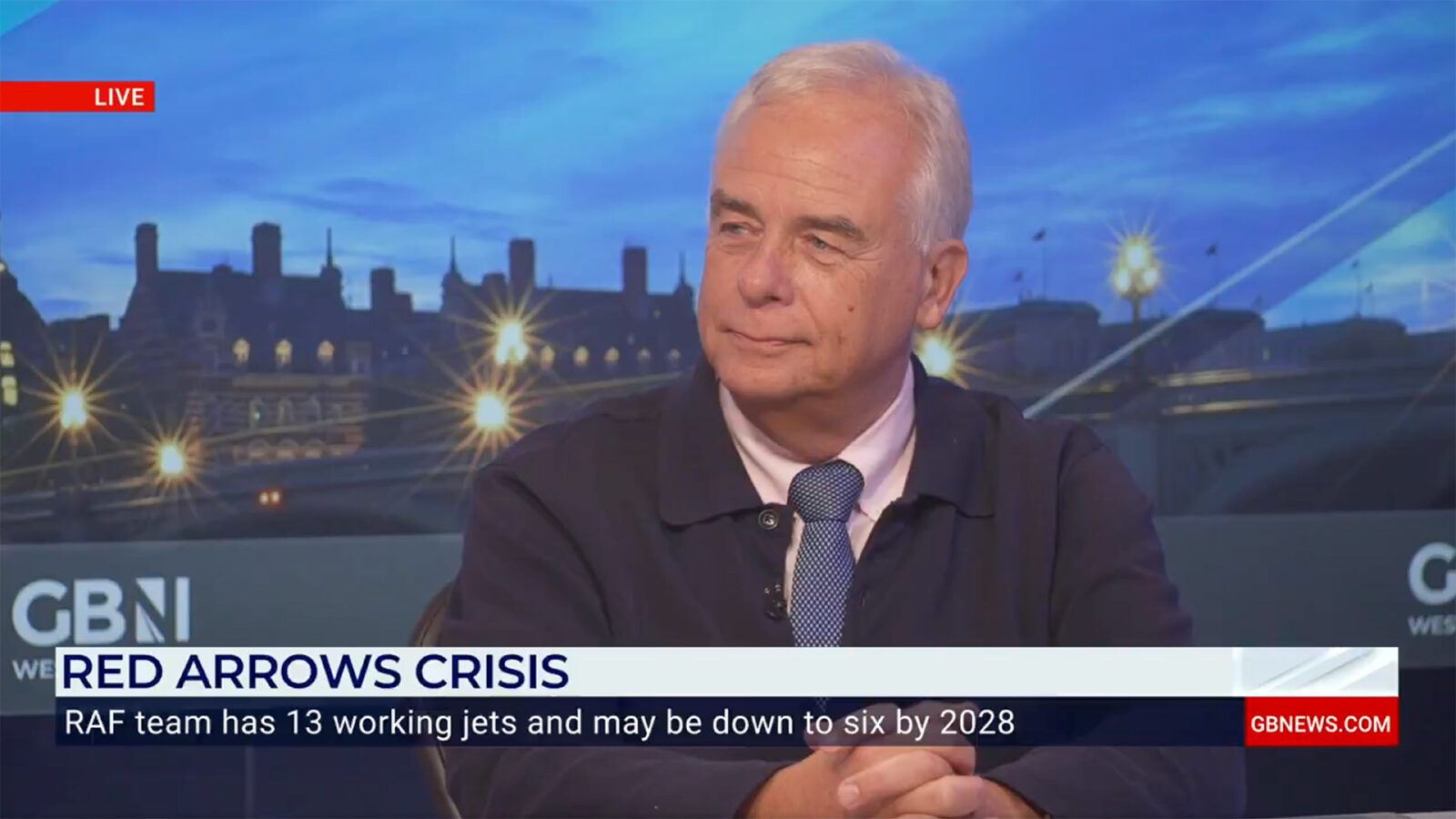 AERALIS Chairman, Robin Southwell OBE, appearing on GB News