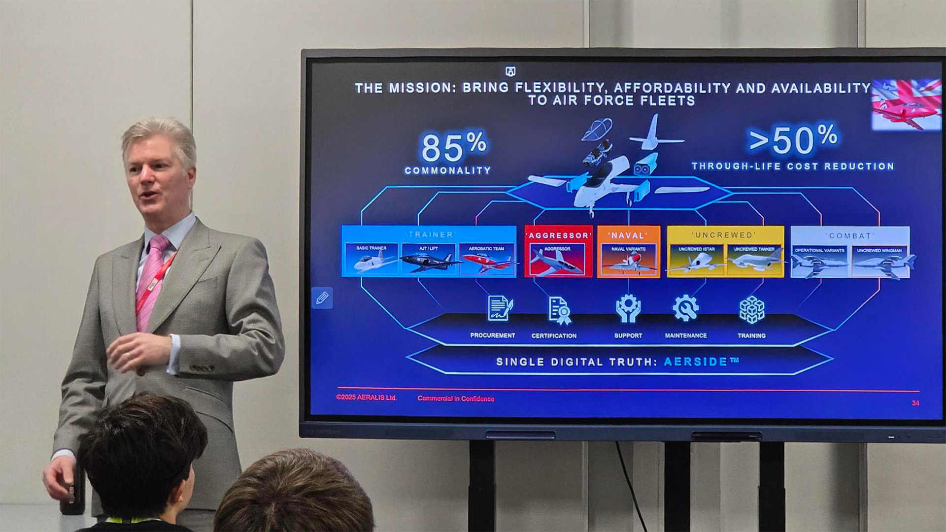 Anton Burford CEng MIMechE presenting at CEMAST, the Centre of Excellence in Engineering, Manufacturing and Advanced Skills Training.